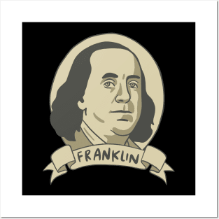 Ben Franklin Portrait Posters and Art